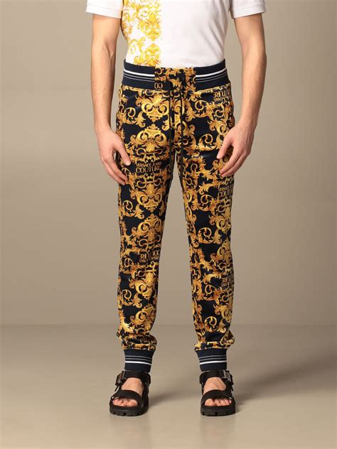 versace men's pants|Versace denim shorts.